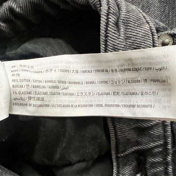 Abercrombie & Fitch Curve Love 90's Straight Ultra High Rise Split Hem Size 28 - Picture 10 of 11